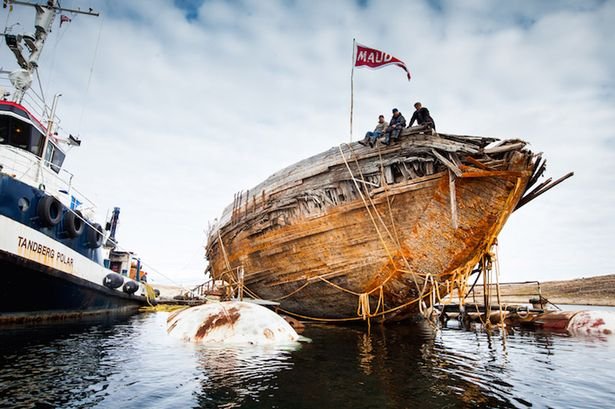 Navă dezgropată din gheața arctică după 86 de ani, adusă înapoi în locul unde a început totul