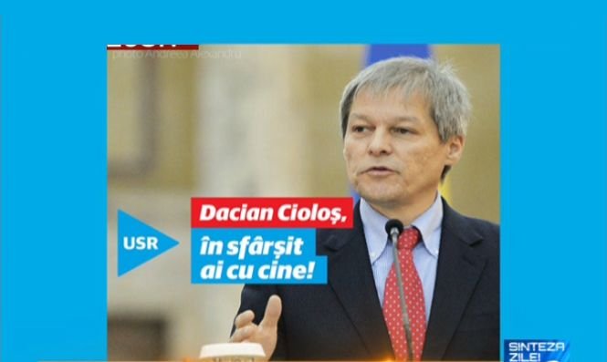 ALEGERI PARLAMENTARE 2016. Sloganul USR - ”Dacian Cioloş, în sfârşit ai cu cine” - greșit înțeles. Care este forma corectă?