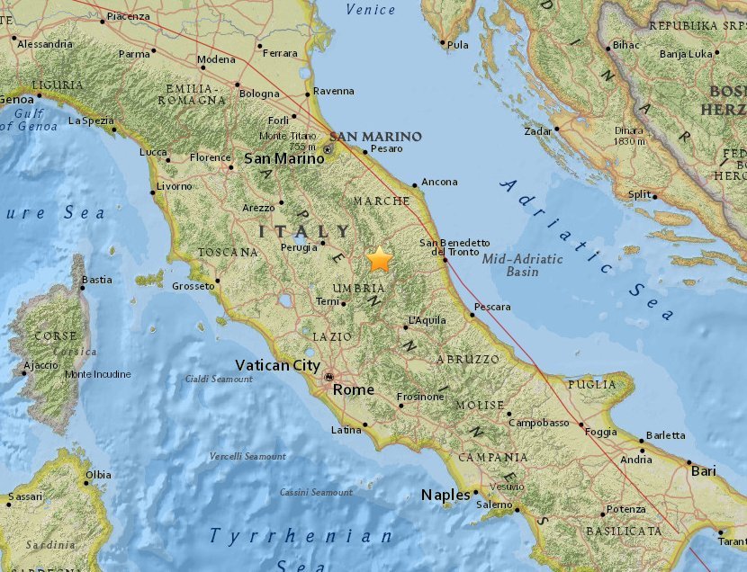 Alertă în Italia, unde au avut loc două cutremure puternice, miercuri seară. Mai multe clădiri s-au prăbușit
