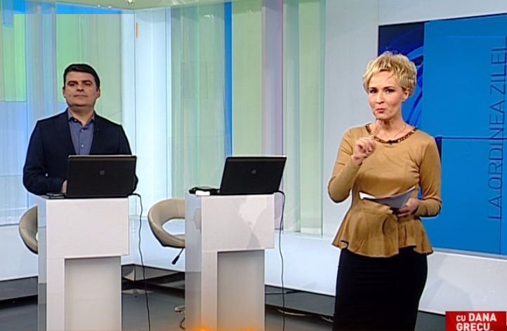 Moment inedit la Antena 3. Dana Grecu l-a chemat în fața camerelor pe omul care veghea din umbră afirmațiile unui invitat