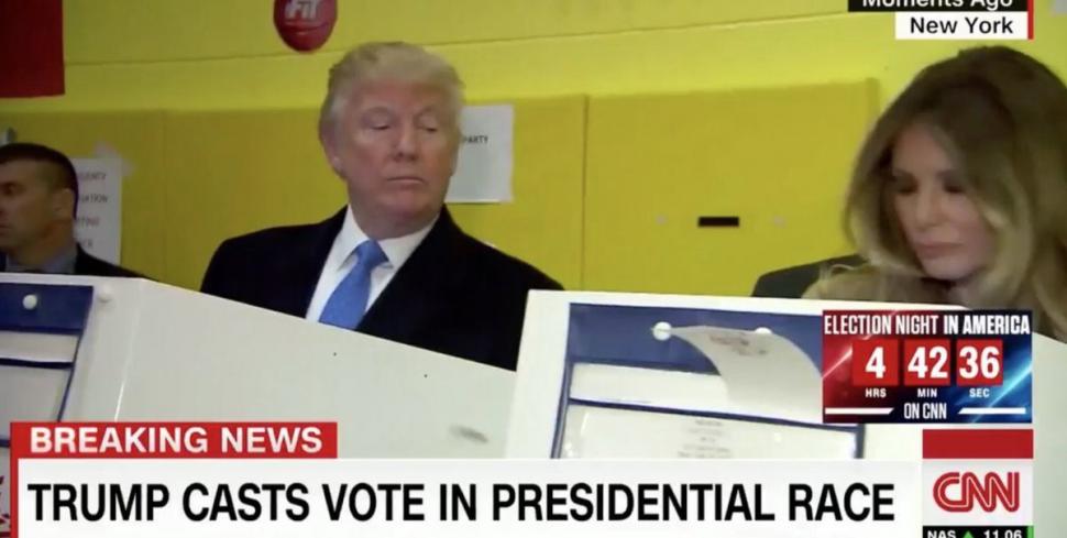 Alegeri SUA. Donald Trump, moment jenant în timpul votului soției sale