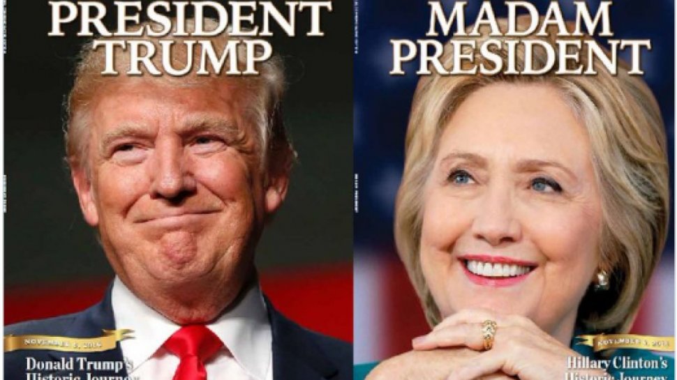 Ce au văzut americanii, a doua zi după alegeri, la standurile de presă: “Doamna președinte și lungul drum spre Casa Albă”