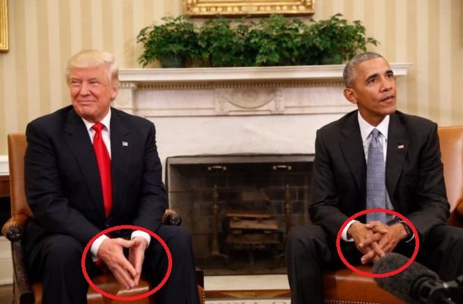 Prima întâlnire Trump-Obama, la Casa Albă. Ce ascunde limbajul gesturilor 