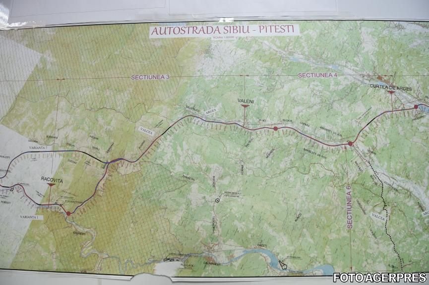 Pe unde va trece autostrada Sibiu-Pitești. Traseul complet a fost avizat de CNAIR