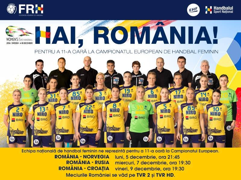 Norvegia - România, 23 - 21, la debutul Campionatului European de handbal feminin