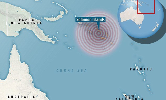 Cutremur uriaș în Insulele Solomon. Valuri tsunami așteptate să lovească țărmul mai multor insule