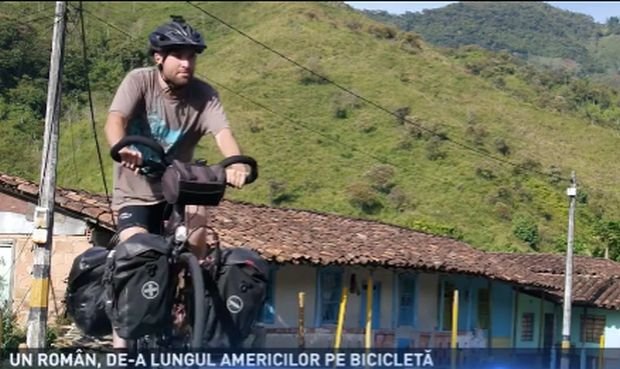 Un român, de-a lungul Americilor pe bicicletă. Radu Păltineanu a ajuns în Brazilia