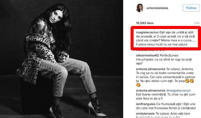 Antonia, jignită grav de fani. "Ești așa de urâtă și atât de...” Cum a reacționat artista 429532