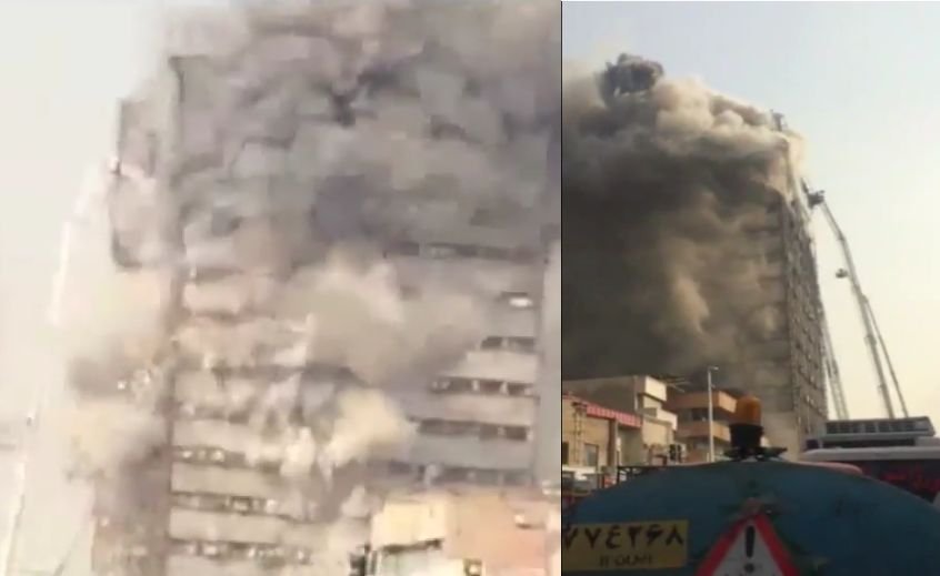 Cel puțin 30 de pompieri au murit, după prăbuşirea unui imobil de 15 etaje la Teheran 