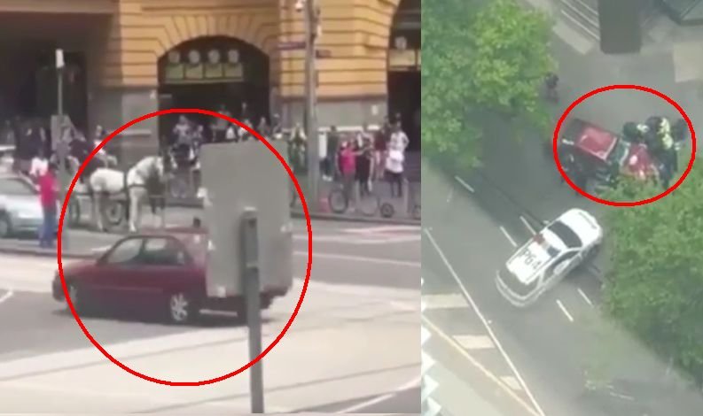 Imagini șocante! Un șofer a intrat cu mașina în mulțime, la Melbourne. Trei oameni au murit, iar alți 20 au fost răniți