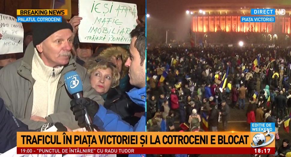 Cele mai spectaculoase imagini de la protestele din Piața Victoriei FOTO 432604