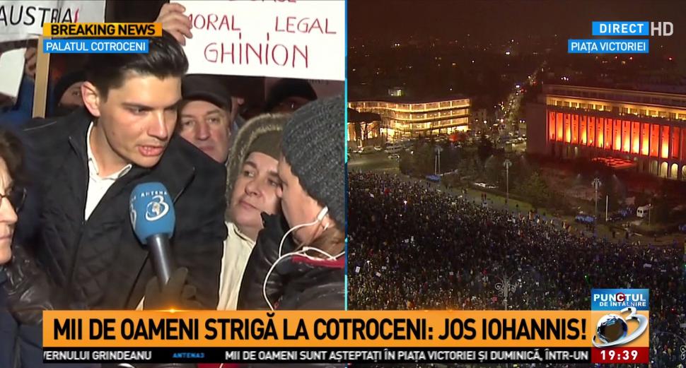 Cele mai spectaculoase imagini de la protestele din Piața Victoriei FOTO 432606