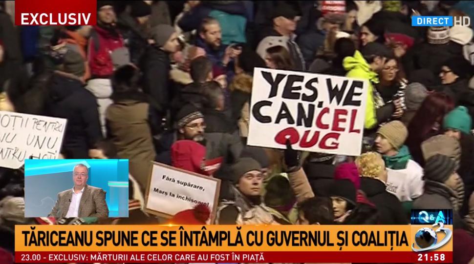 Cele mai spectaculoase imagini de la protestele din Piața Victoriei FOTO 432614