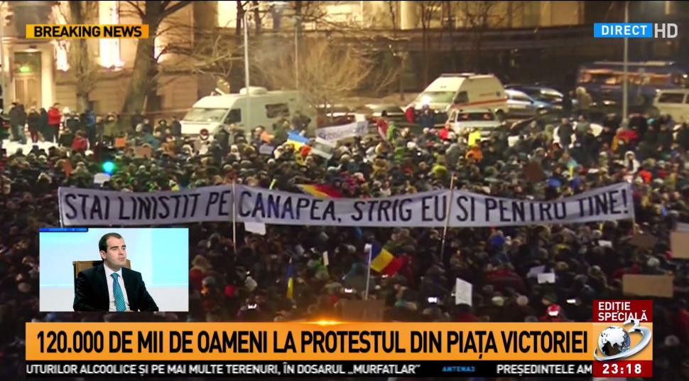 Cele mai spectaculoase imagini de la protestele din Piața Victoriei FOTO 432634