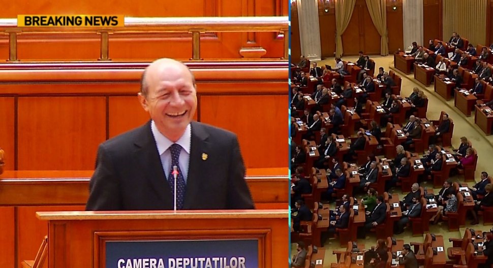 Schimb de replici între Liviu Dragnea și Traian Băsescu, în Parlamentul României