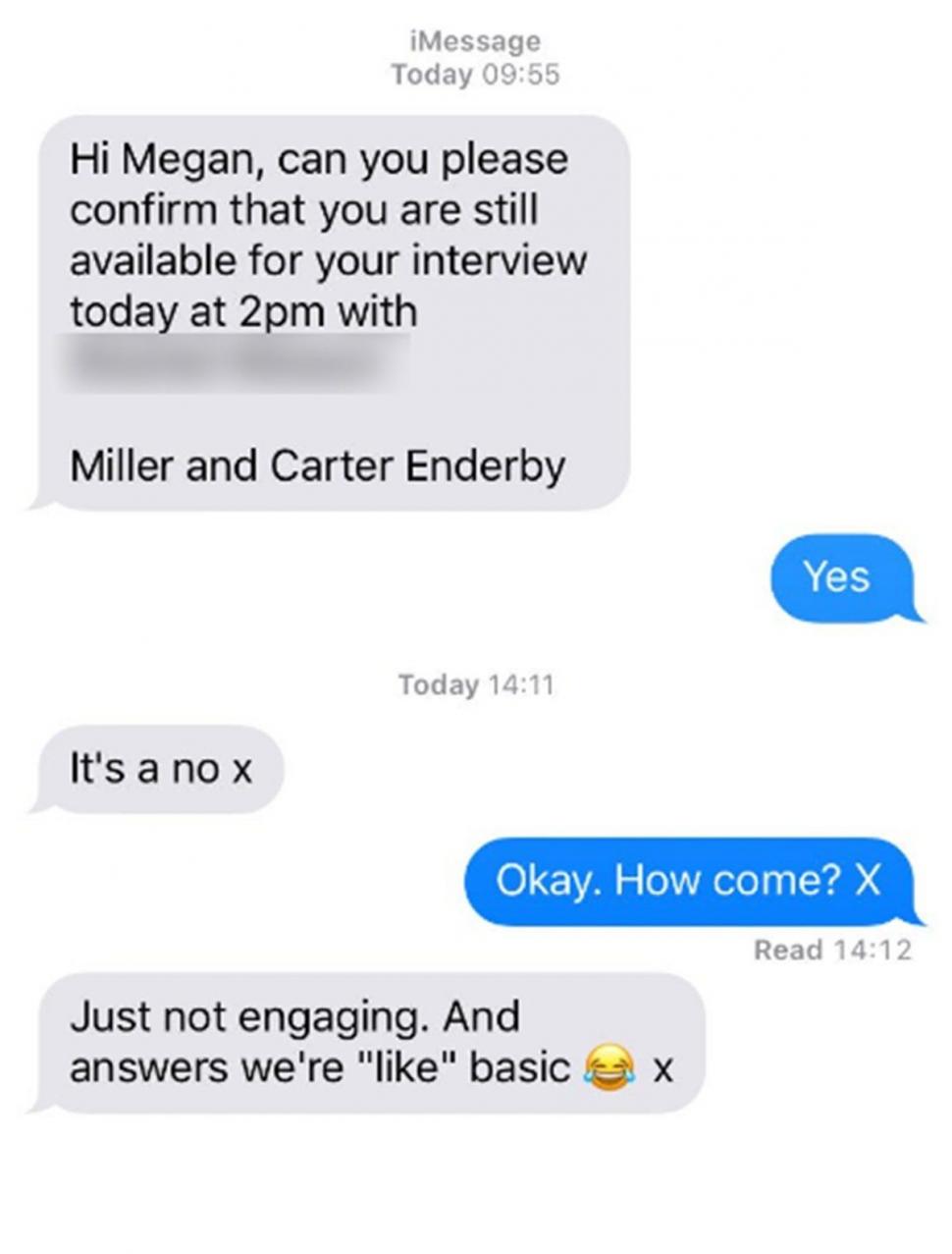 Această tânără a mers la un interviu pentru angajare. Ce a urmat e uluitor 433100