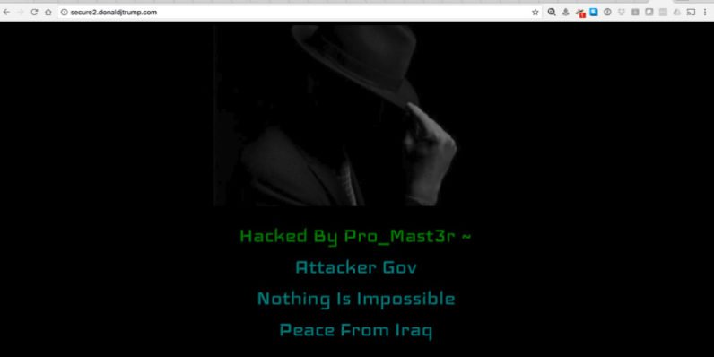 Site-ul lui Donald Trump a fost atacat de hackeri