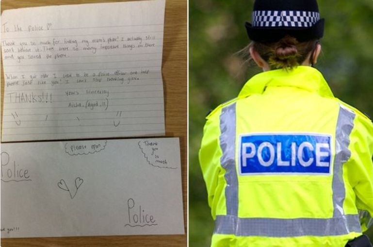 I-a lăsat fără cuvinte. Ce le-a scris polițiștilor o fetiță de 11 ani, după ce au găsit telefonul mamei ei 