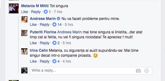 Ce a răspuns Andreea Marin atunci când a fost întrebată dacă e singură. I-a uimit pe toți 436661