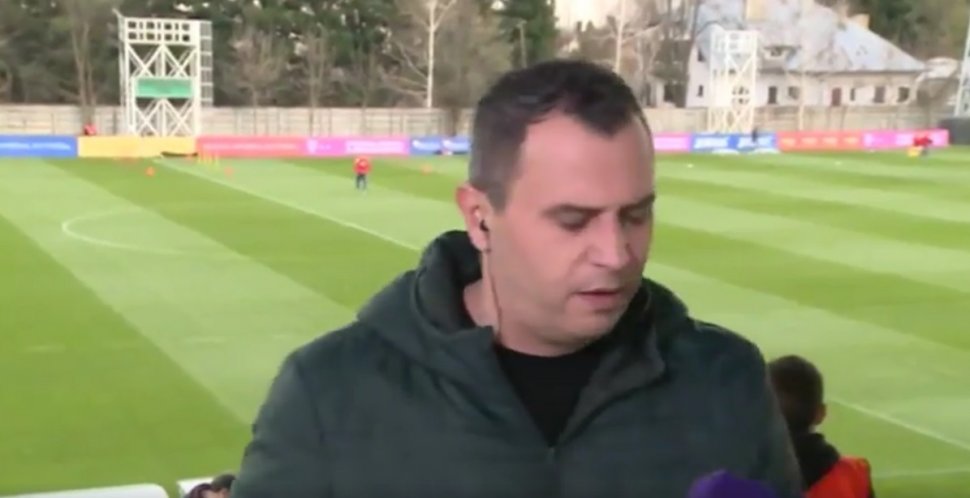  Gafă în direct, la o televiziune de sport din România. Ce a făcut reporterul fără să știe că e filmat VIDEO