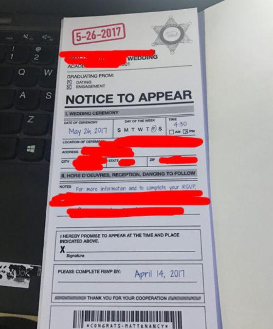 Nunta la care îți trebuie curaj să mergi! Toți au avut un șoc când au primit invitațiile 440158