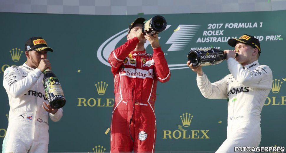 Auto - F1: Sebastian Vettel (Ferrari) a câștigat Marele Premiu al Australiei 