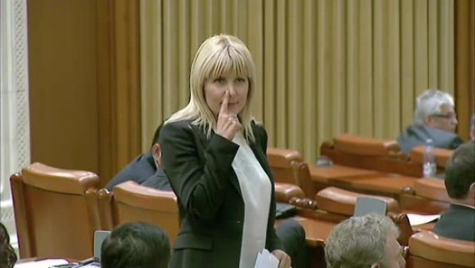 Elena Udrea explică celebrul gest făcut în Parlament 