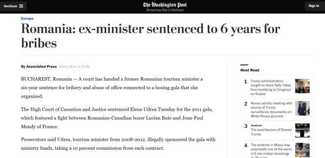 Ce scrie presa internațională despre condamnarea Elenei Udrea 441409