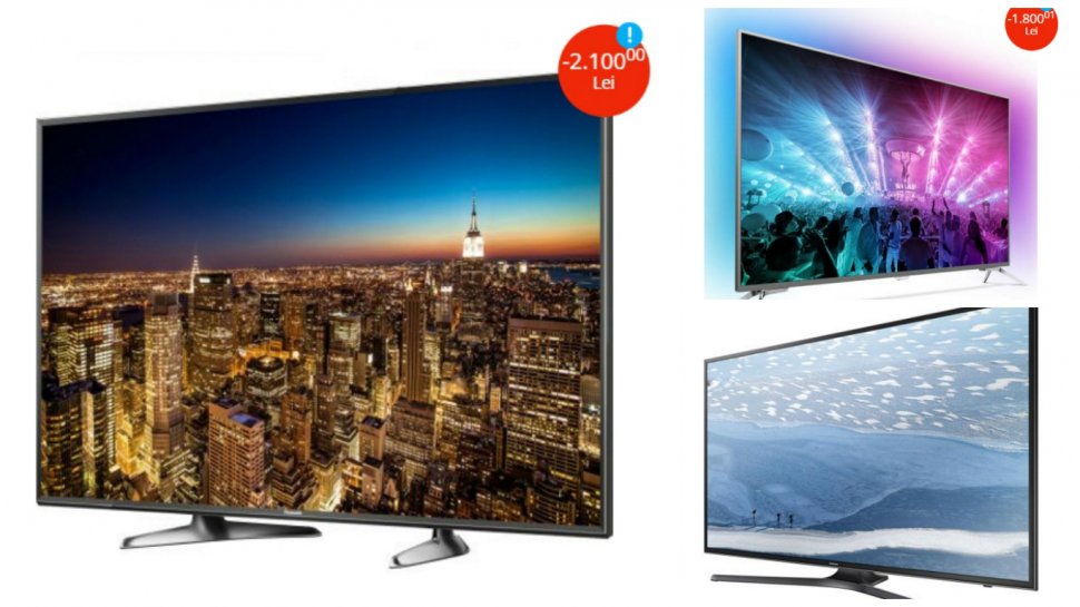 eMAG – reduceri de Pasti la televizoare 4K Ultra HD. 10 produse mai ieftine si cu 6.000 de lei