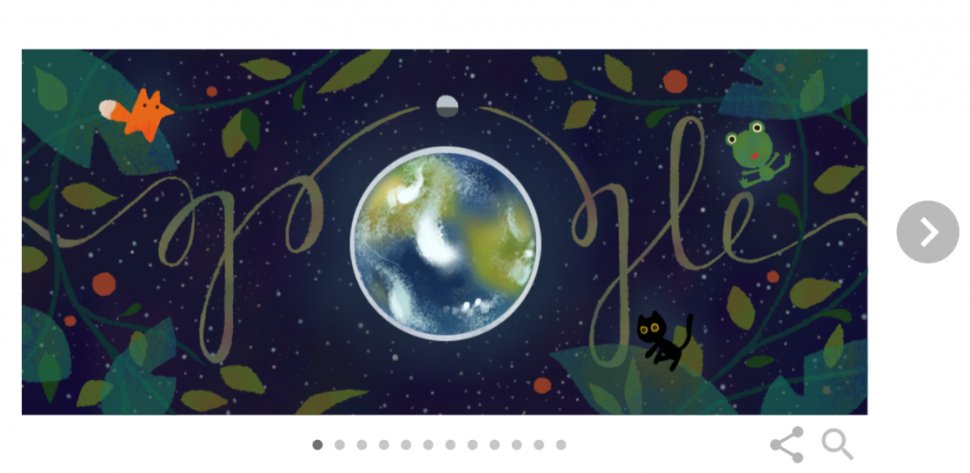 ZIUA PĂMÂNTULUI 2017. Google celebrează ZIUA PĂMÂNTULUI 2017 cu un logo special