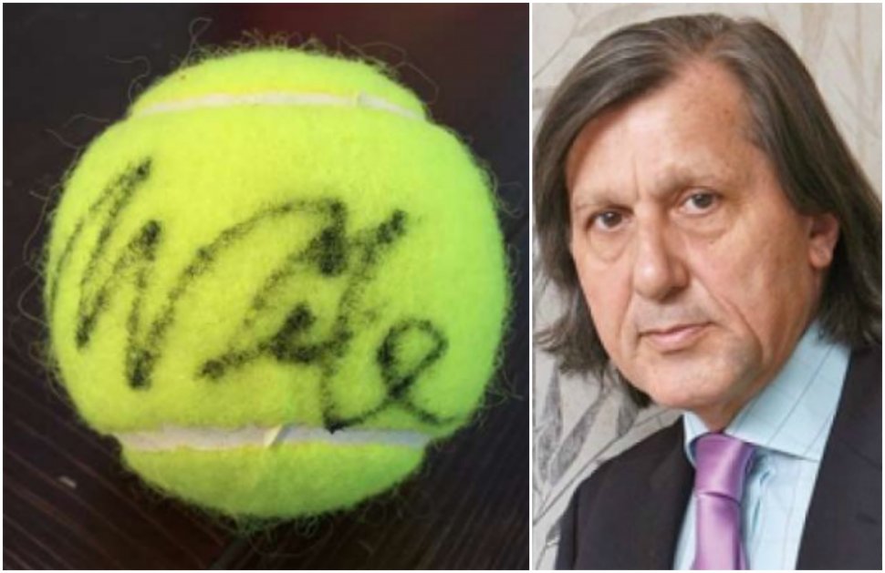 După gesturile controversate ale lui Ilie Năstase, un român scoate la vânzare o minge semnată de marele tenismen. Cât vrea să obțină pe ea