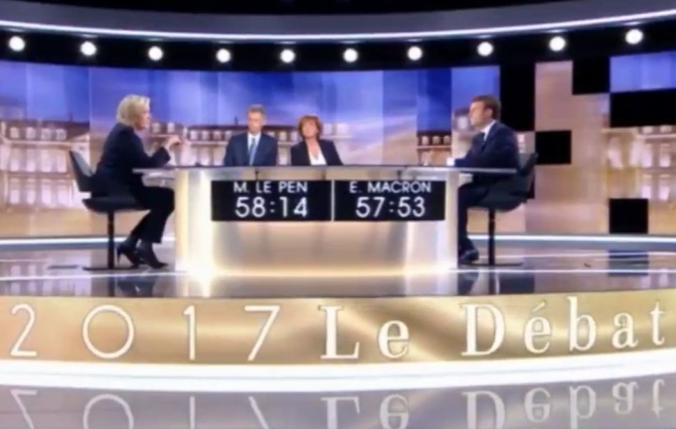 Alegeri prezidenţiale Franţa: Macron, mai convingător ca Le Pen în dezbaterea televizată tensionată şi plină de atacuri verbale dintre tururi
