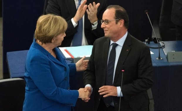 Francois Hollande și Angela Merkel: Dineu de adio la Berlin 