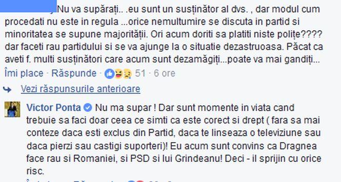 Victor Ponta: S-a depășit orice limită. Îl sprijin pe Grindeanu cu orice risc 457152