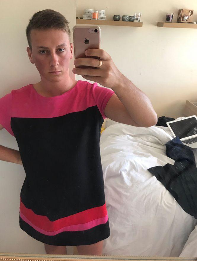 L-au trimis acasă de la serviciu, pentru că era în pantaloni scurţi. Toți au avut un șoc când s-a întors la muncă  458858