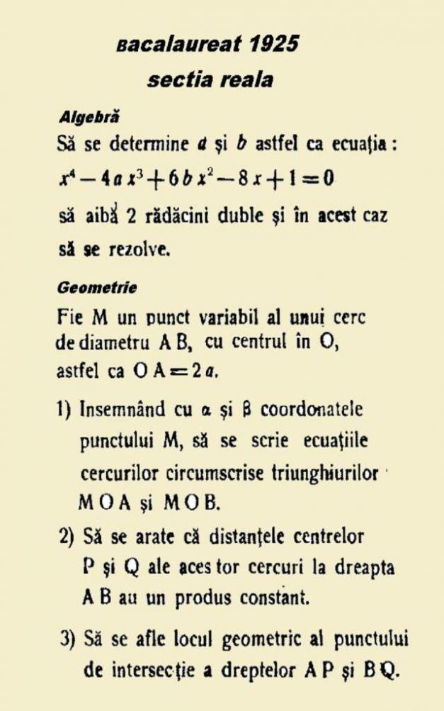 Ce subiecte se dădeau la Bacalaureat în urmă cu câteva decenii. Problemele de matematică ar putea părea acum imposibil de rezolvat 459567