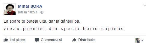 Mihai Șora, reacție după ce Mihai Tudose a fost desemnat premier 460053