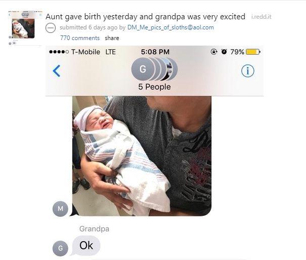 L-au anunțat că a devenit bunic. În loc să se bucure, bătrânul a avut o reacție năucitoare. Ce a putut să scrie - FOTO 460661