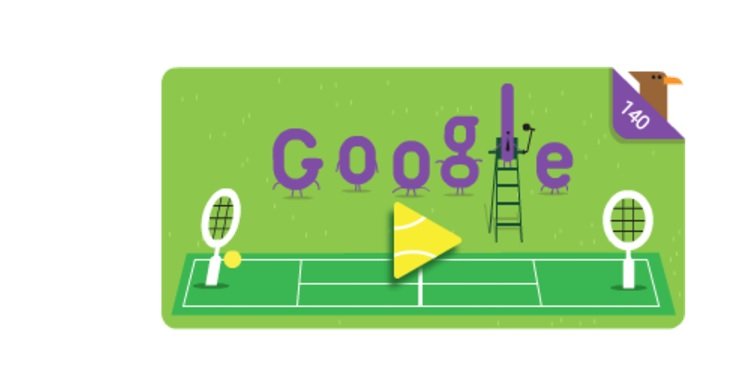 TURNEUL DE LA WIMBLEDON. Google sărbătorește turneul de la Wimbledon cu un Doodle special