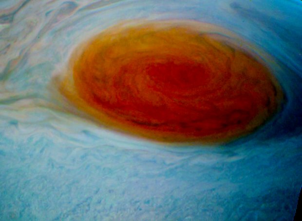 NASA a publicat imagini uimitoare cu &quot;Marea Pată Roşie&quot; de pe Jupiter - VIDEO