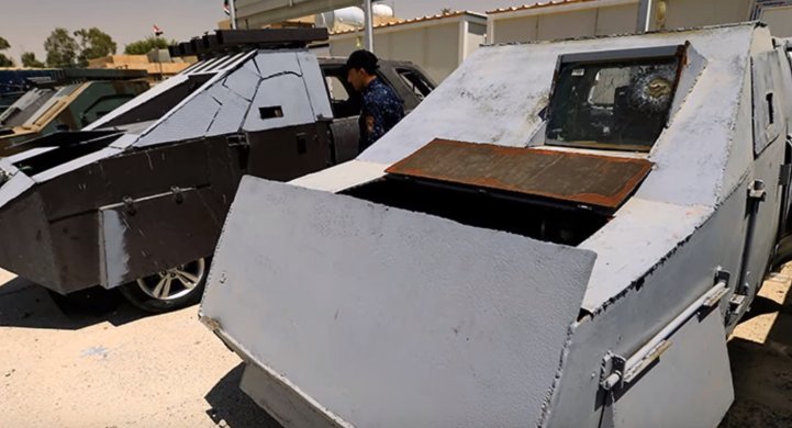 Cum arată mașinile de luptă ale jihadiștilor ISIS. Unele par a fi inspirate din filmul „Mad Max” - VIDEO