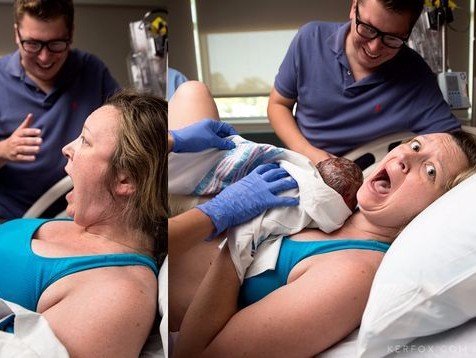 Era la a doua naștere, însă a apucat-o groaza când medicul i-a dat copilul să-l țină în brațe! Uite ce a făcut-o să reacționeze așa