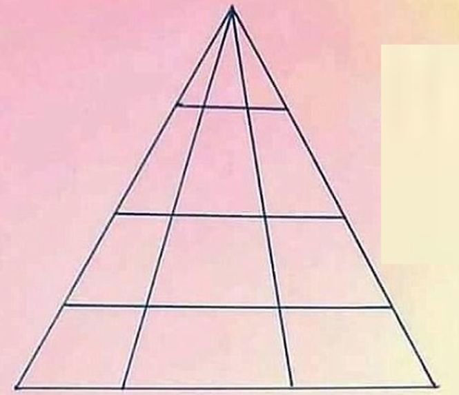 Câte triunghiuri se află în imagine? Nouă din zece persoane pică acest test