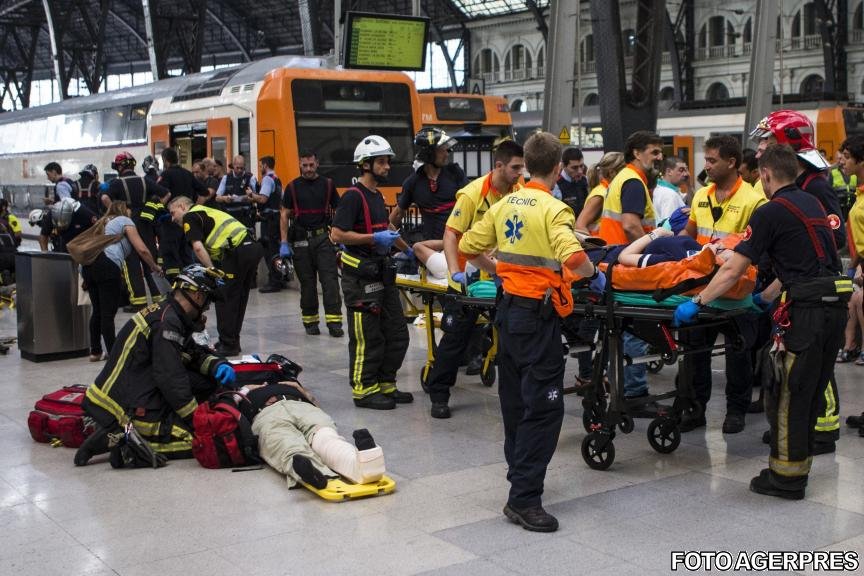 Un român, printre victimele accidentului feroviar din Barcelona