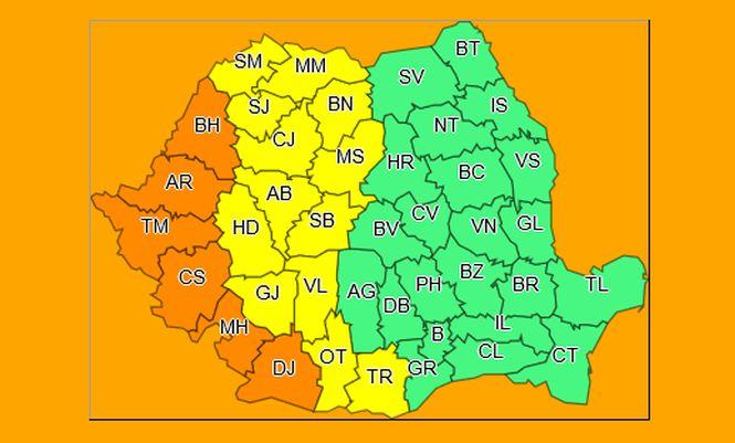 Alertă meteo. Cod galben și portocaliu de caniculă pentru următoarele două zile. Vezi harta zonelor vizate 469829