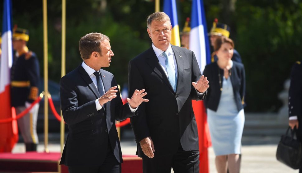 Emmanuel Macron, la Palatul Cotroceni. Ce a discutat Iohannis cu președintele Franței 