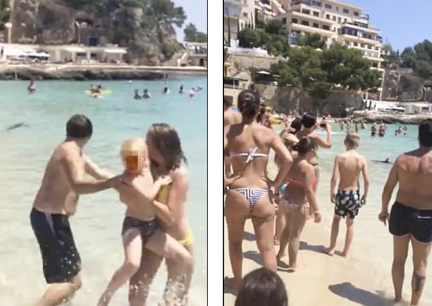 Panică la plajă! Oamenii erau în apă și când s-au uitat în spate au început să urle - Cineva a reușit să facă totuși o poză   474161