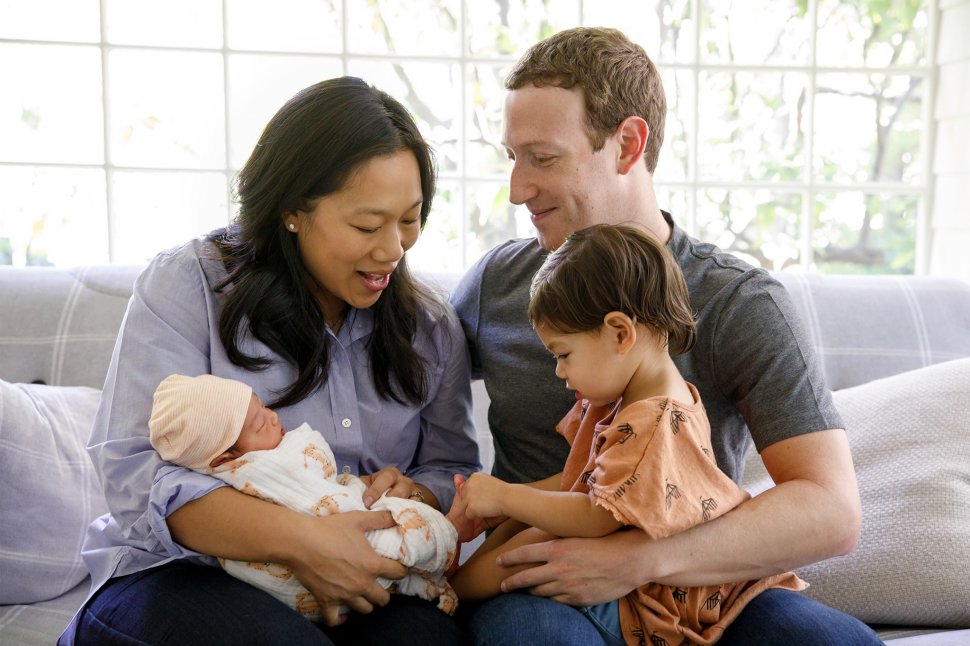 Mark Zuckerberg a devenit tată pentru a doua oară! Mesajul postat pe Facebook pentru fiica sa nou-născută