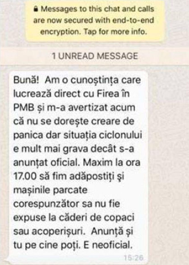 Mesaje de alarmare despre vijelia din Capitală: „Situaţia ciclonului e mult mai gravă decât s-a anunţat” 480422