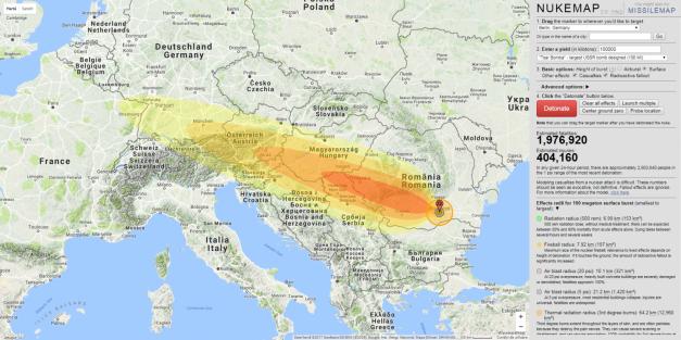 Ce s-ar întâmpla dacă o bombă nucleară ar lovi România 480820